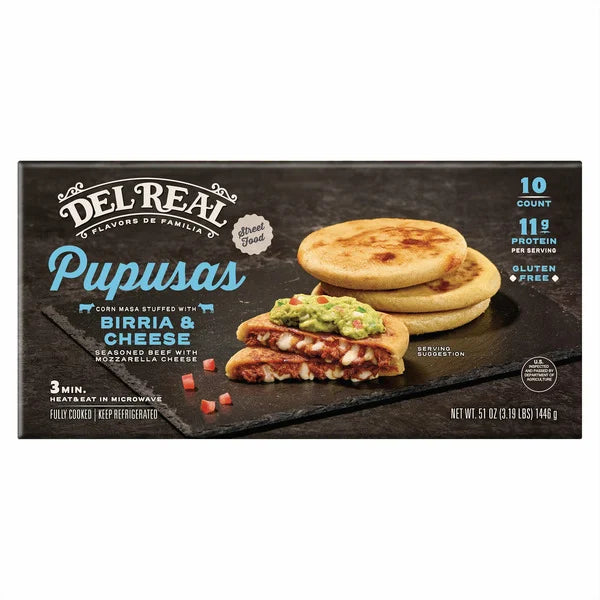 Del Real Birria & Cheese Pupusas, 51 oz